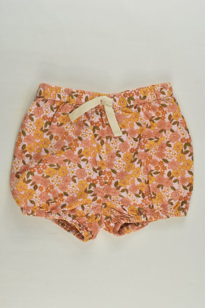 Anko Size 2 Lightweight Floral Cord Shorts
