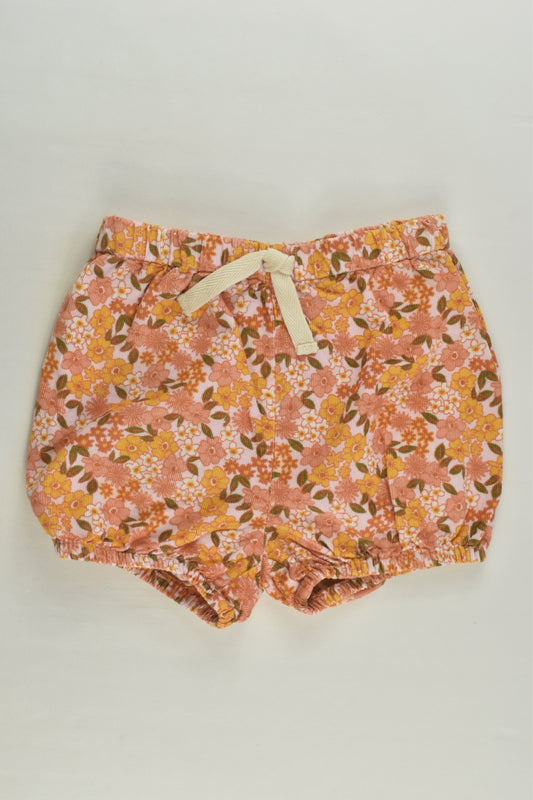 Anko Size 2 Lightweight Floral Cord Shorts