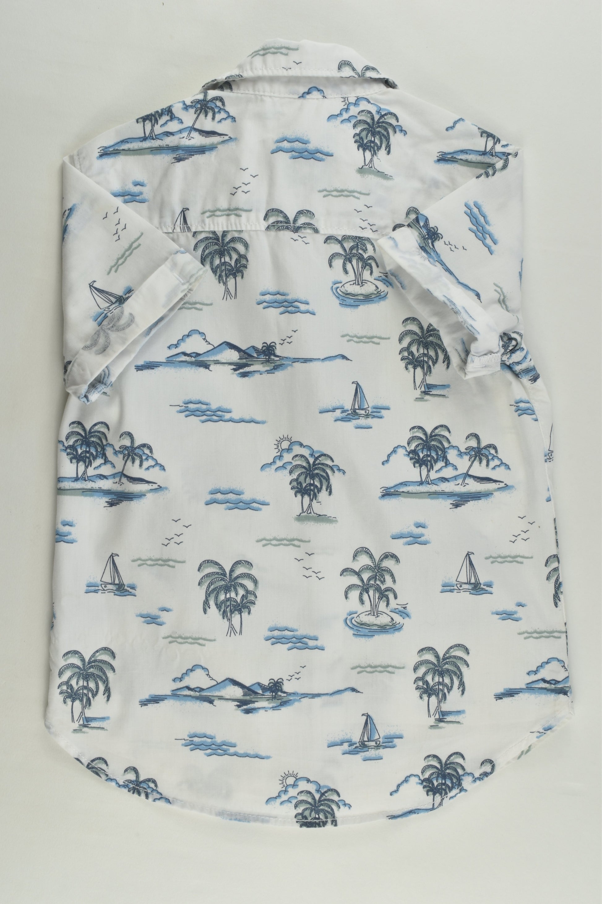 Anko Size 2 Palm Tree Island Shirt