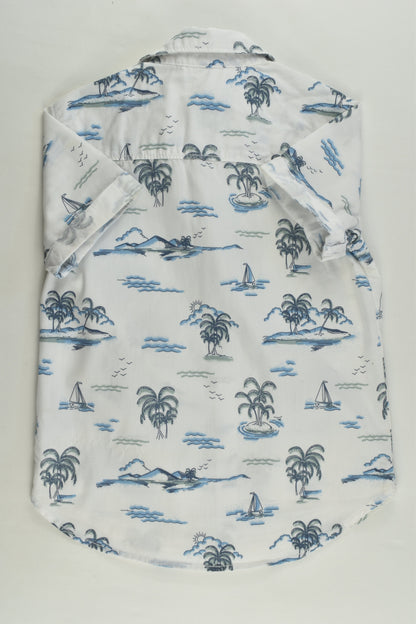 Anko Size 2 Palm Tree Island Shirt