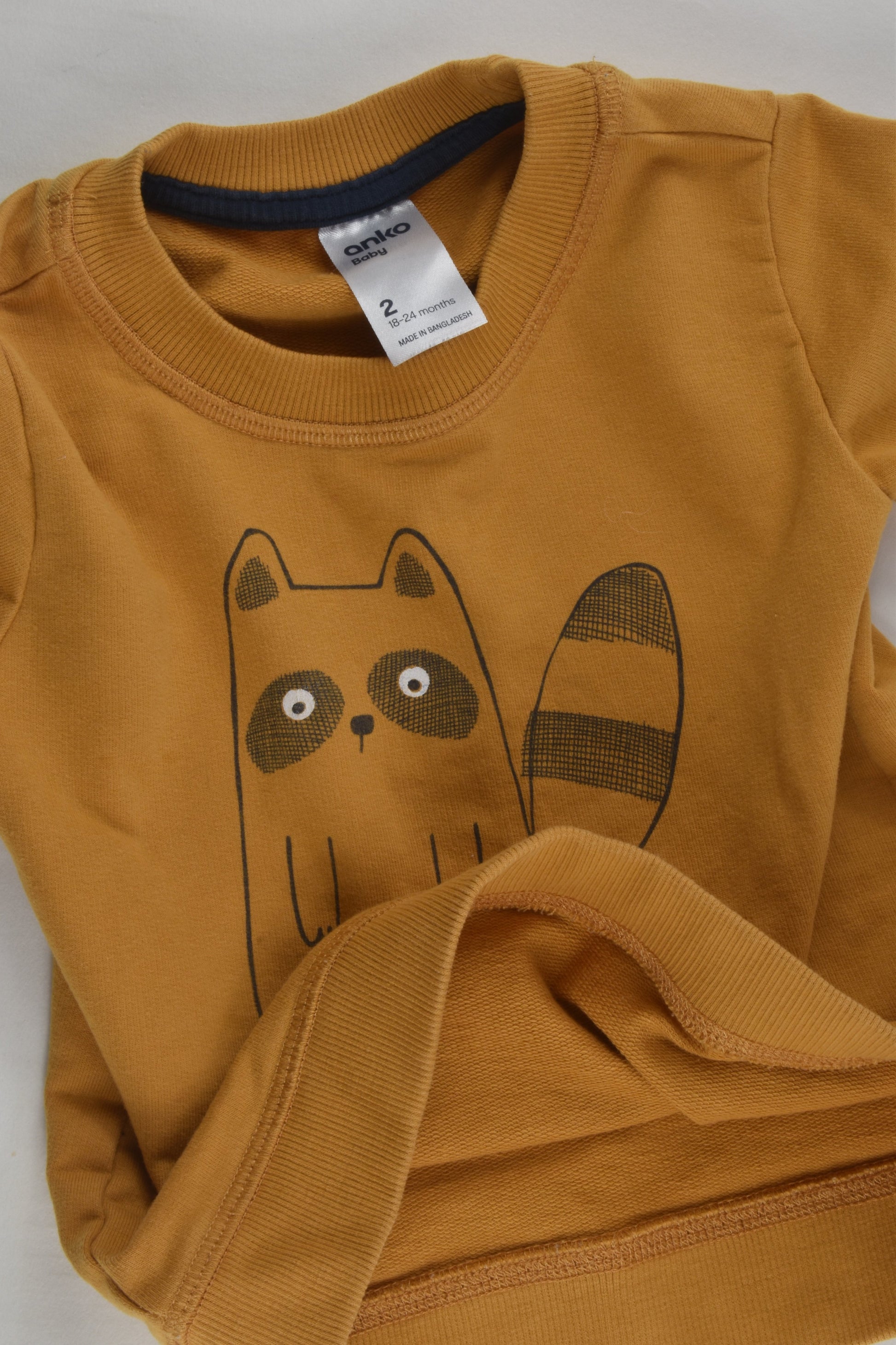 Anko Size 2 Raccoon Sweater