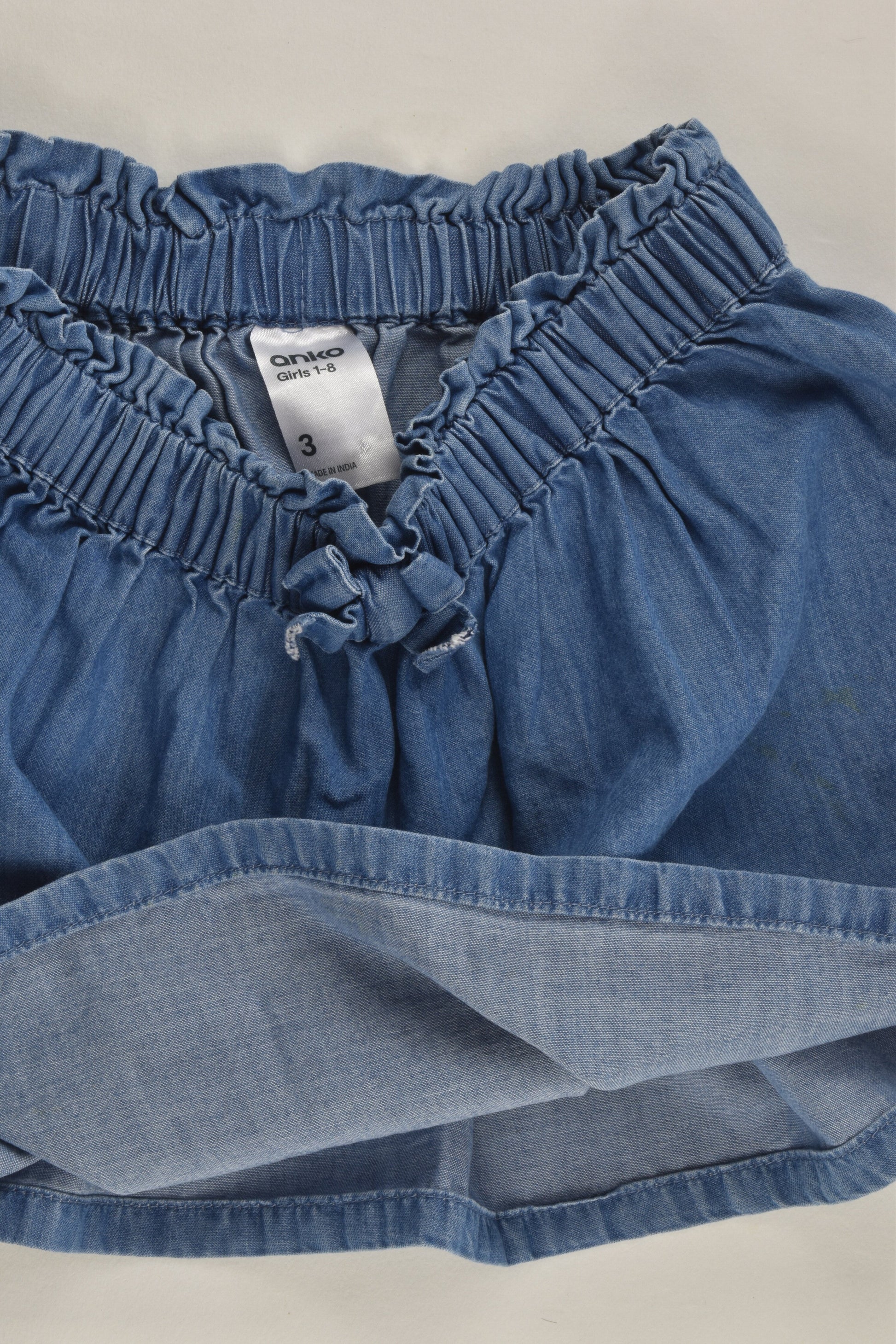 Anko Size 3 Lightweight Denim Skirt