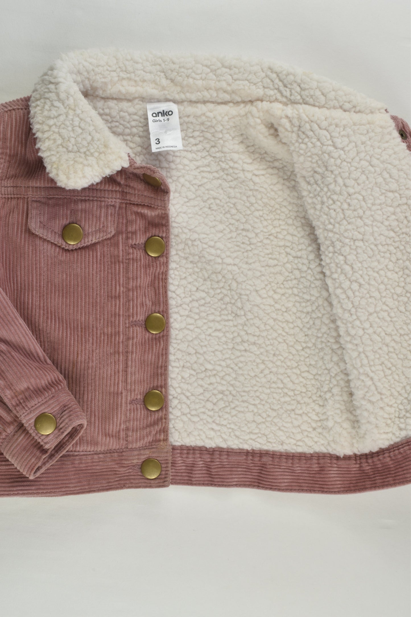 Anko Size 3 Sherpa/Cord Jacket