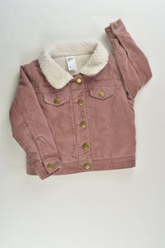 Anko Size 3 Sherpa/Cord Jacket