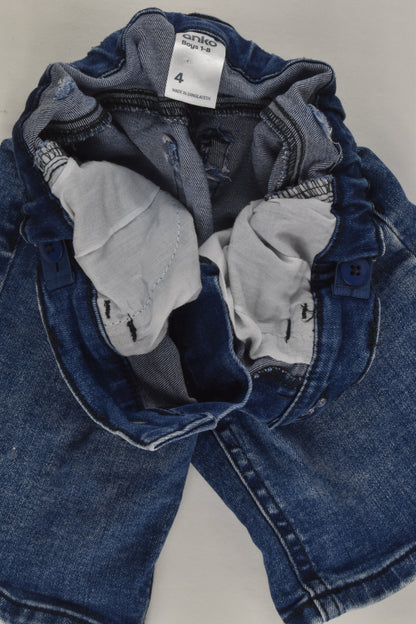 Anko Size 4 Stretchy Denim Shorts
