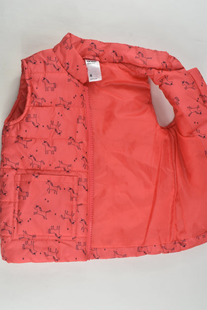 Anko Size 4 Unicorn Puffer Vest
