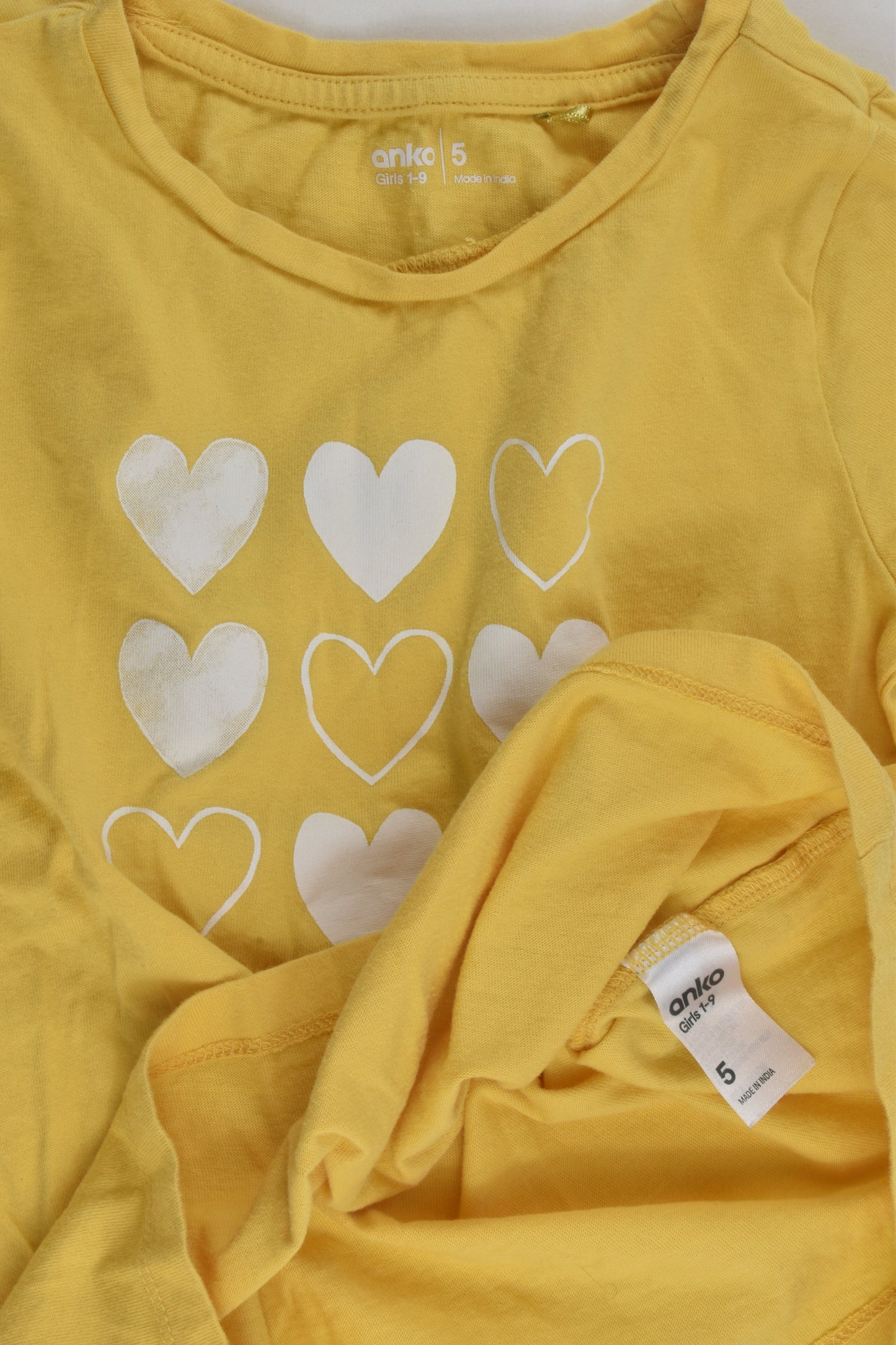 Anko Size 5 Hearts T-shirt