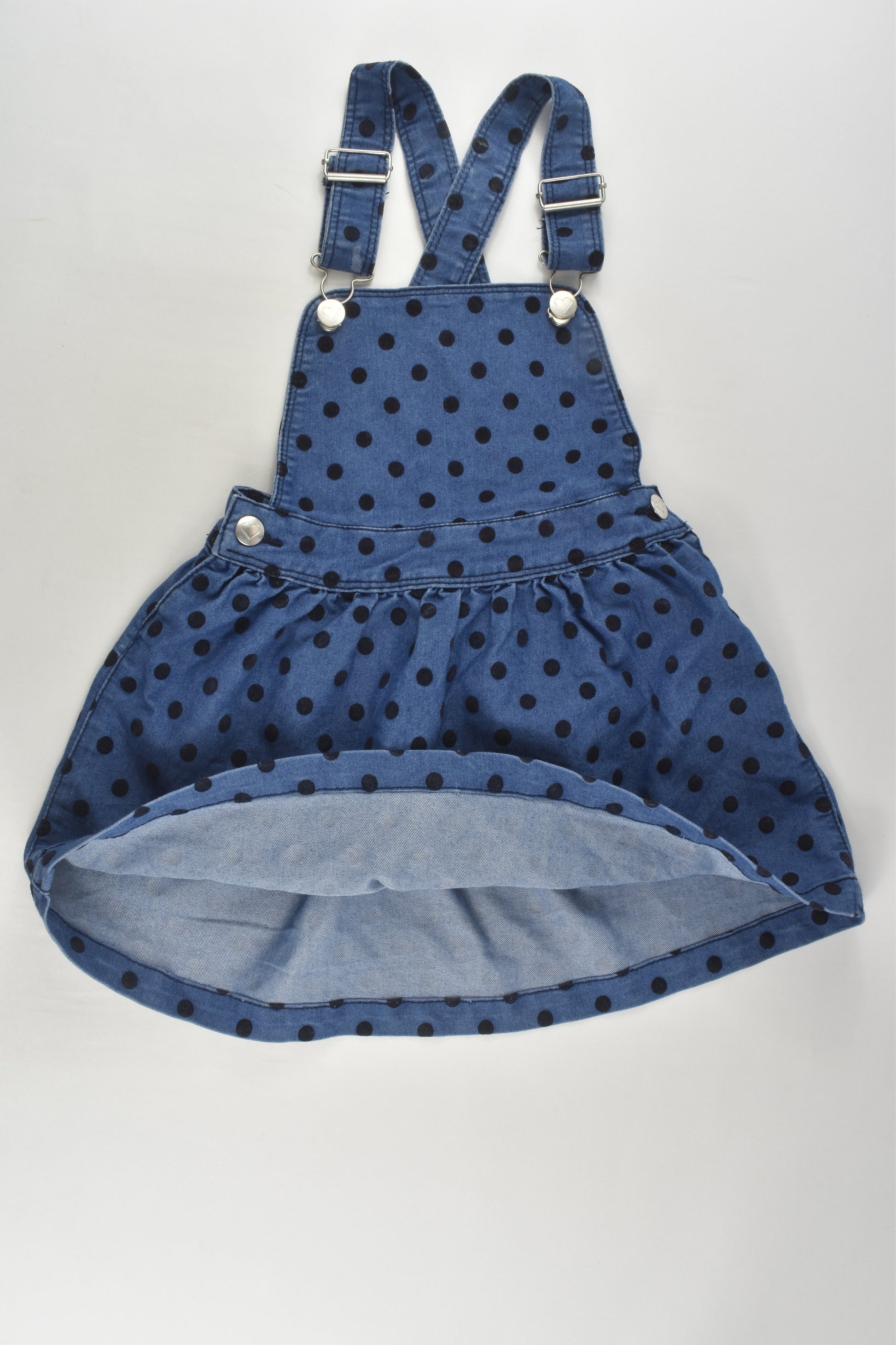 Anko Size 6 Lightweight Polka Dots Denim Dress