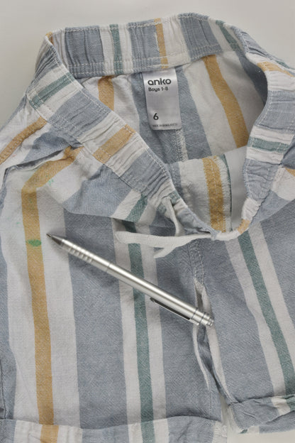 Anko Size 6 Linen Blend Shorts