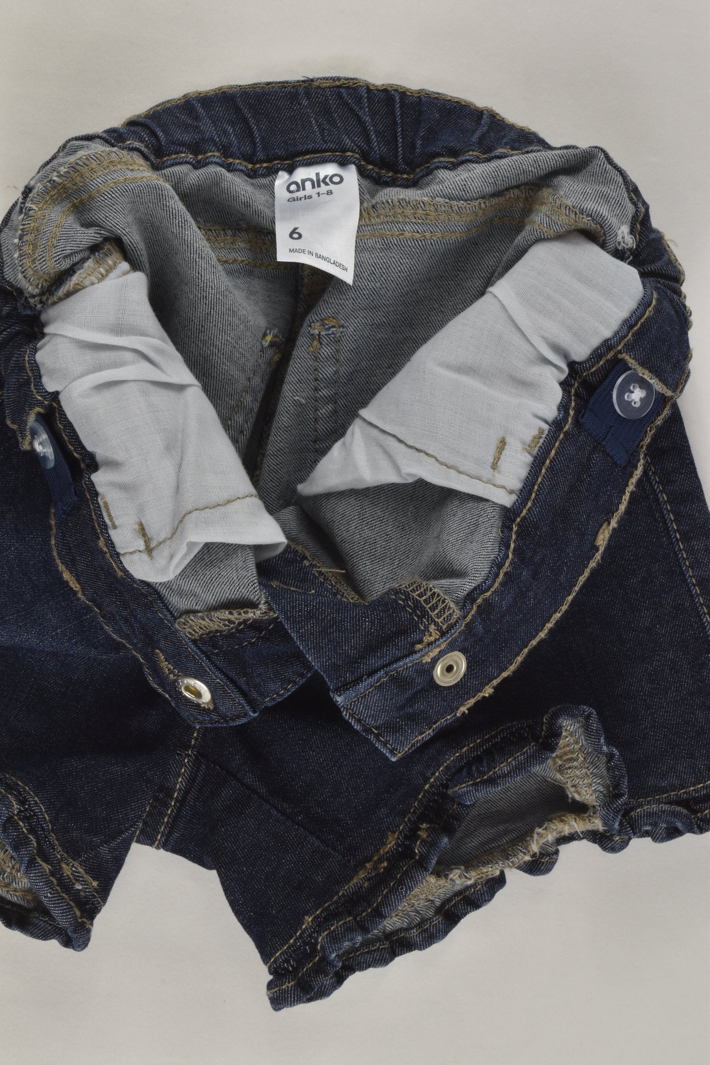 Anko Size 6 Stretchy Denim Shorts