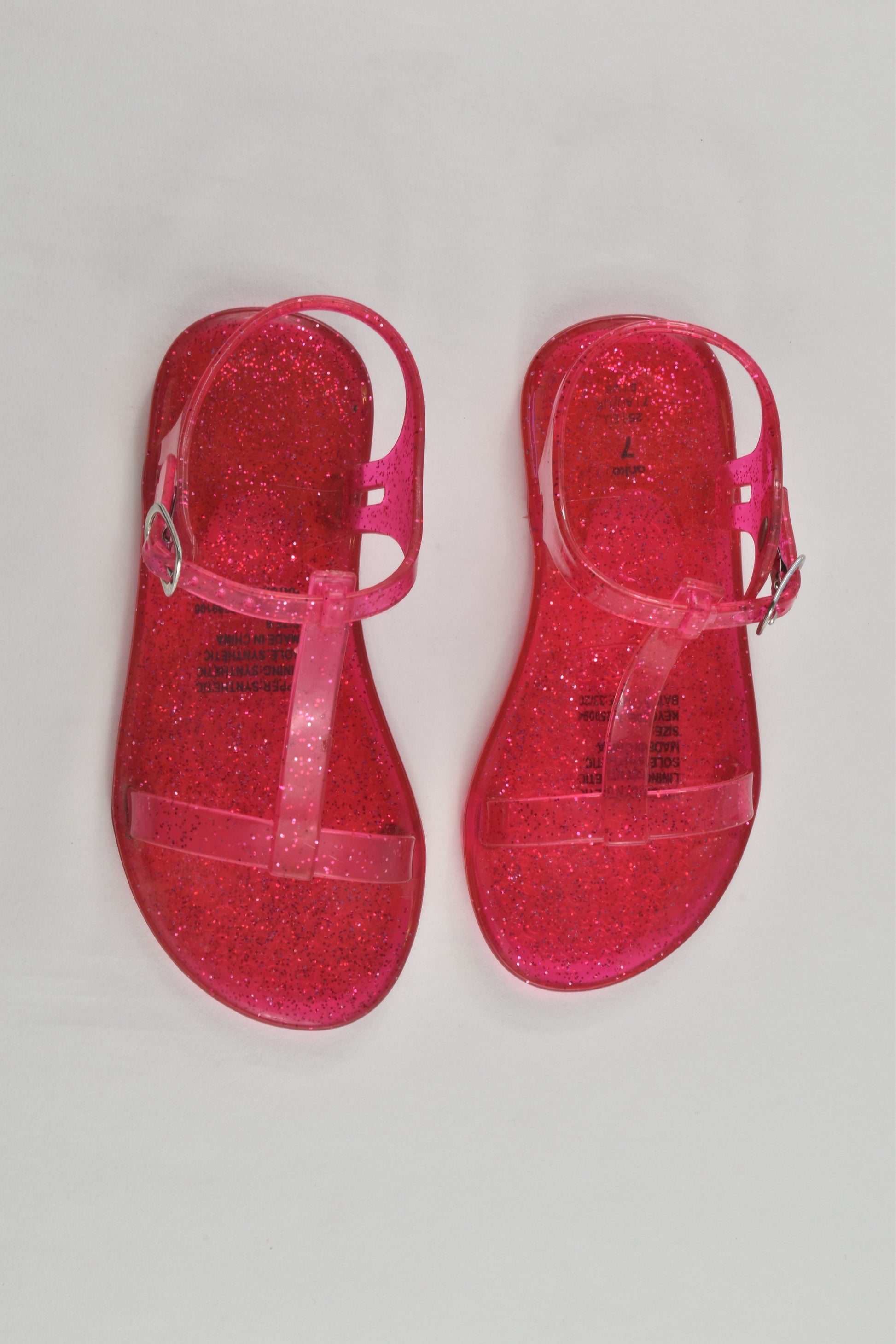 Anko Size 7 Pink Jelly Sandals