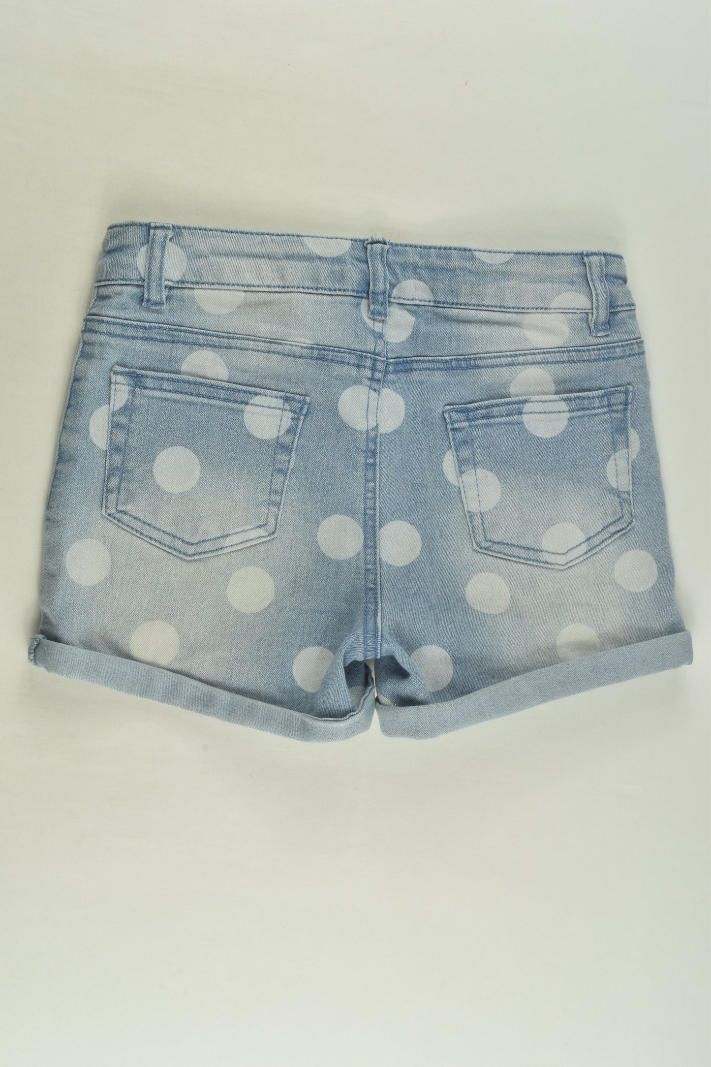 Anko Size 8 Polka Dots Denim Shorts