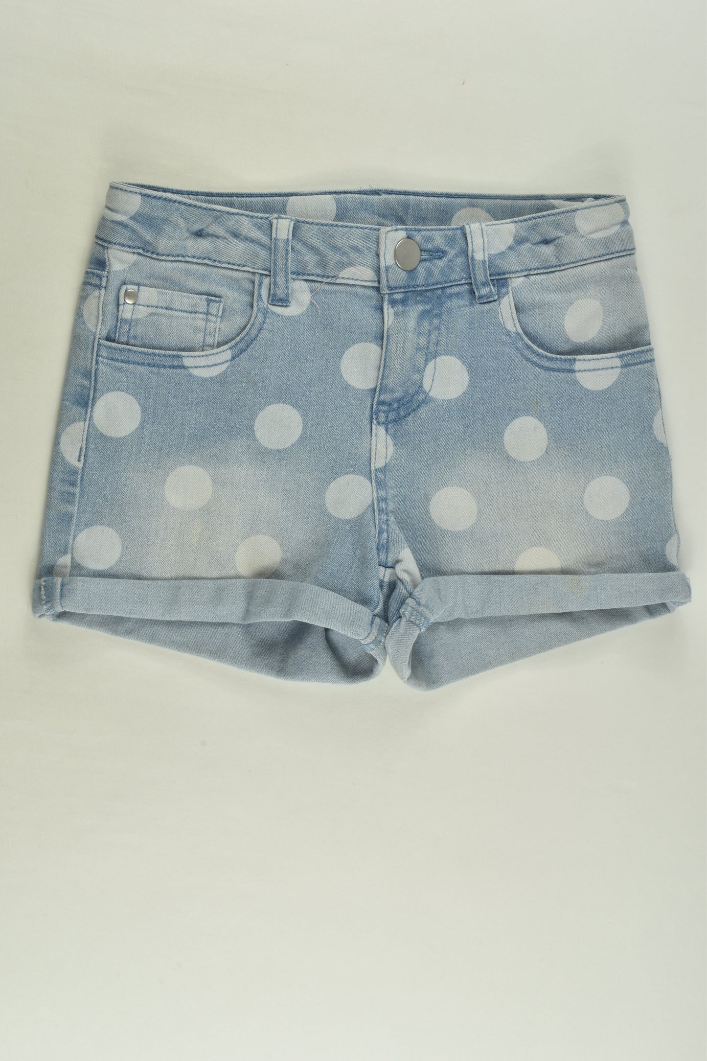 Anko Size 8 Polka Dots Denim Shorts