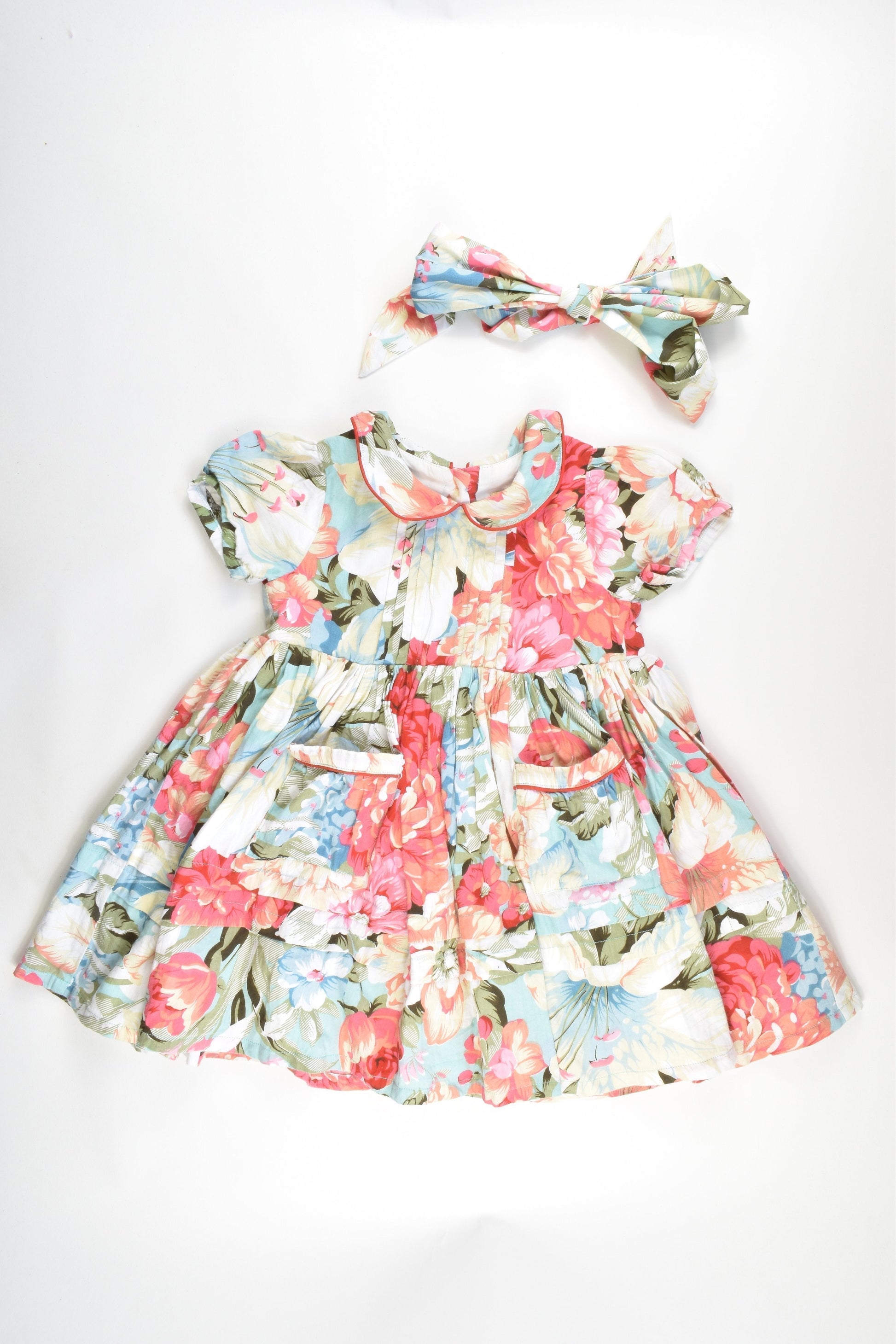 Annabelle Boutique Size 4 Dress and matching Head Wrap