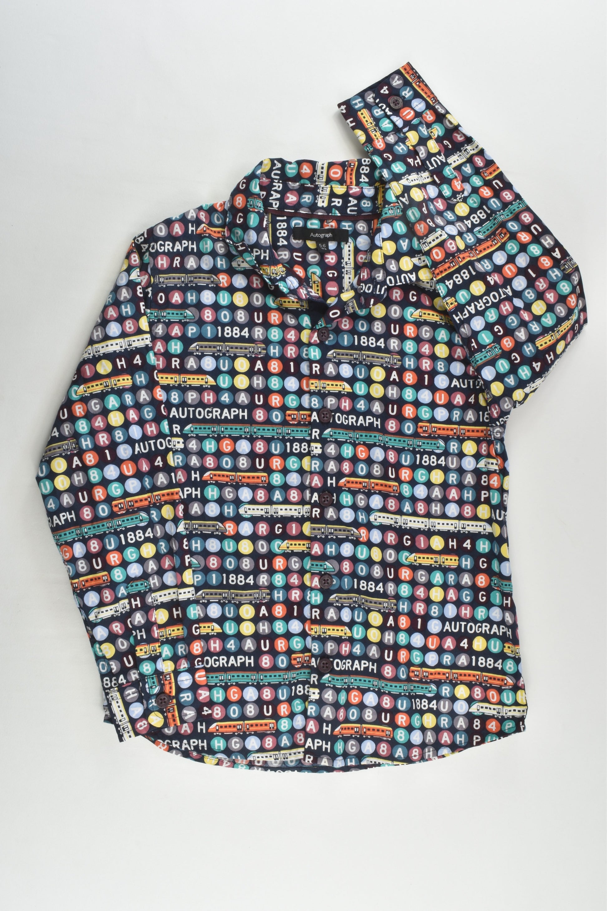 Autograph by Mark & Spencer Size 5-6 Train Shirt