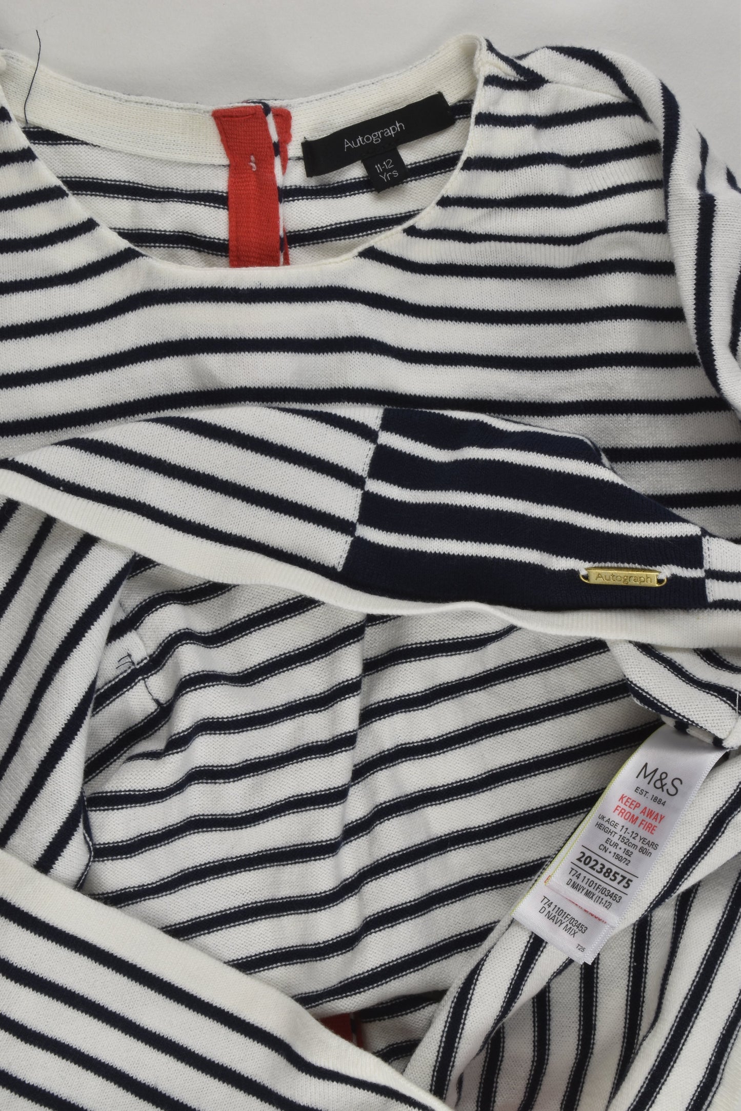 Autograph by Marks & Spencer Size 11-12 Striped Jumper