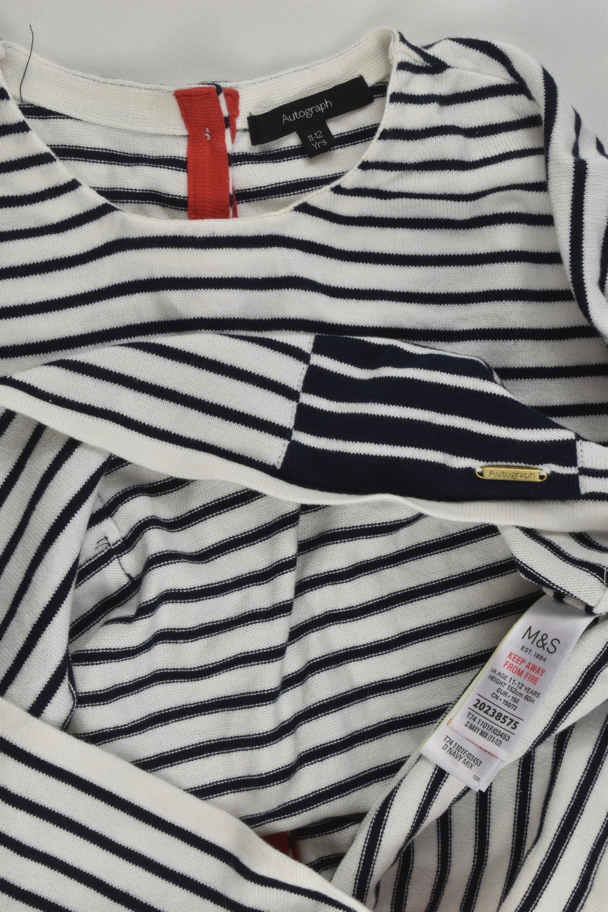 Autograph by Marks & Spencer Size 11-12 Striped Jumper