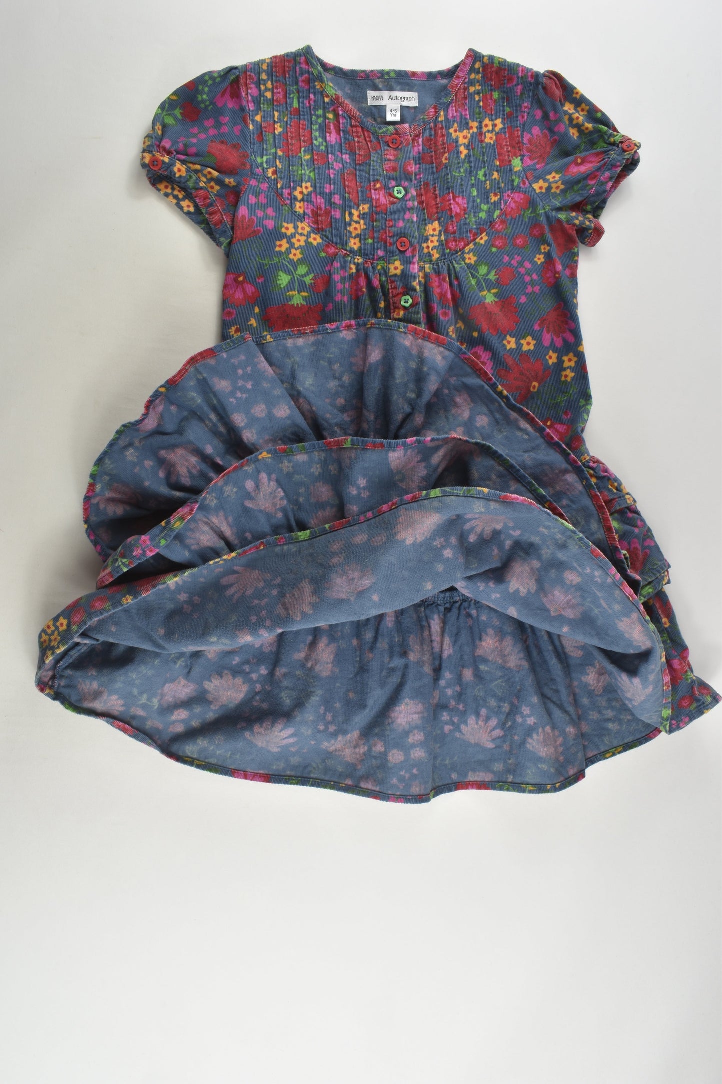 Autograph by Marks & Spencer Size 4-5 Floral Cord Dress