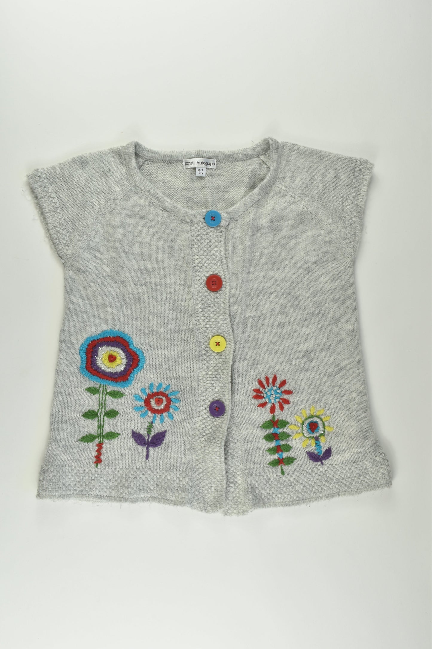 Autograph by Marks & Spencer Size 6-7 Embroidery Knit Cardigan