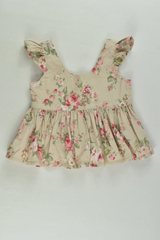 Ava-Lou Boutique Size 0 Floral Peplum Top