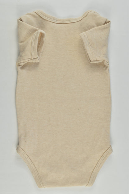 BQT Baby Organic Size 000-00 (0-6 months) Teddy Bear Bodysuit