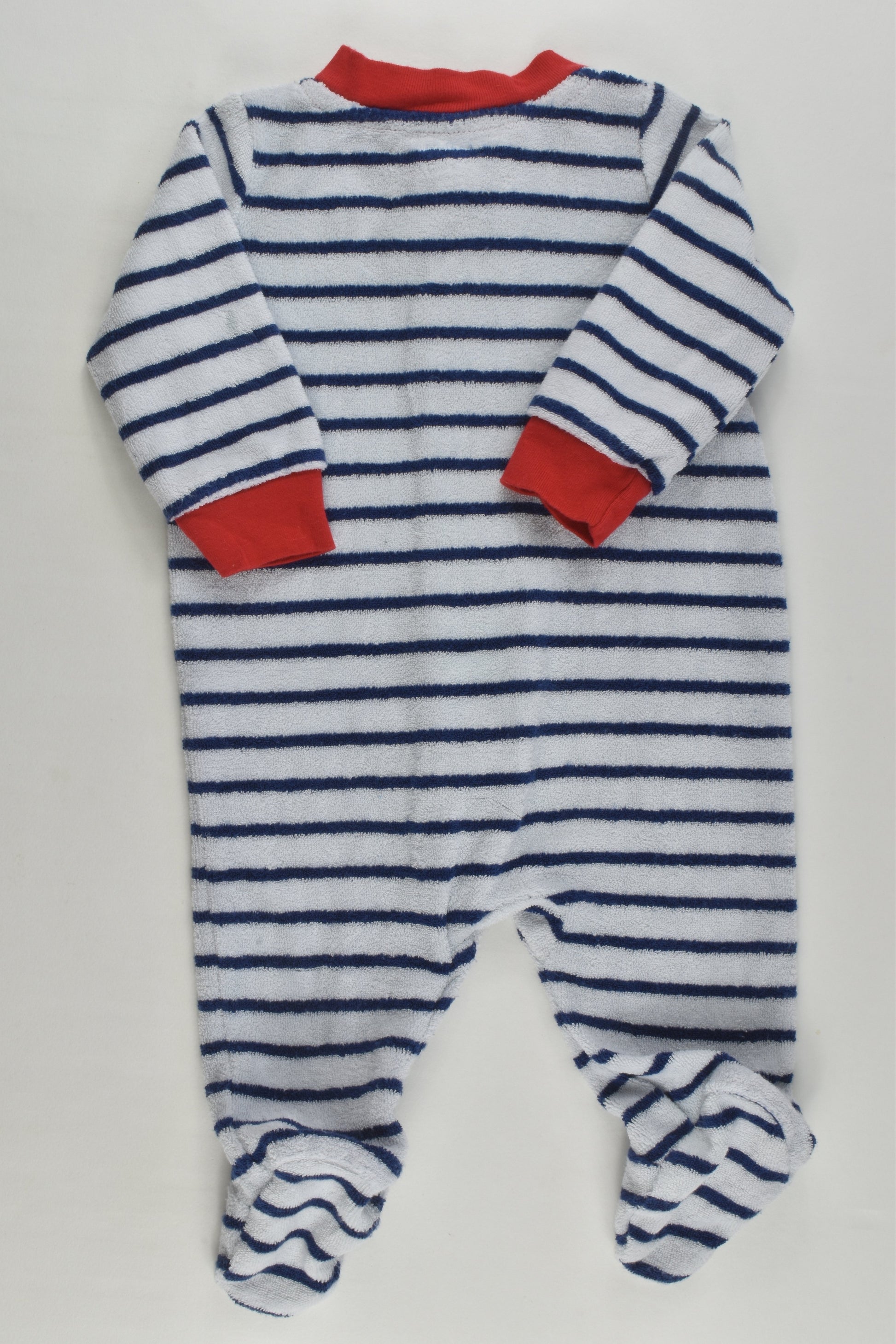 BabiesRus Size 000 Puppy Terry Footed Romper