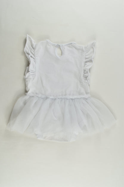 Baby Baby Size 00 Ghost Tulle Bodysuit
