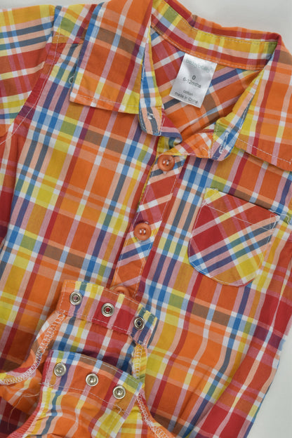 Baby Berry Size 0 (6-12 months) Checked Collared Bodysuit