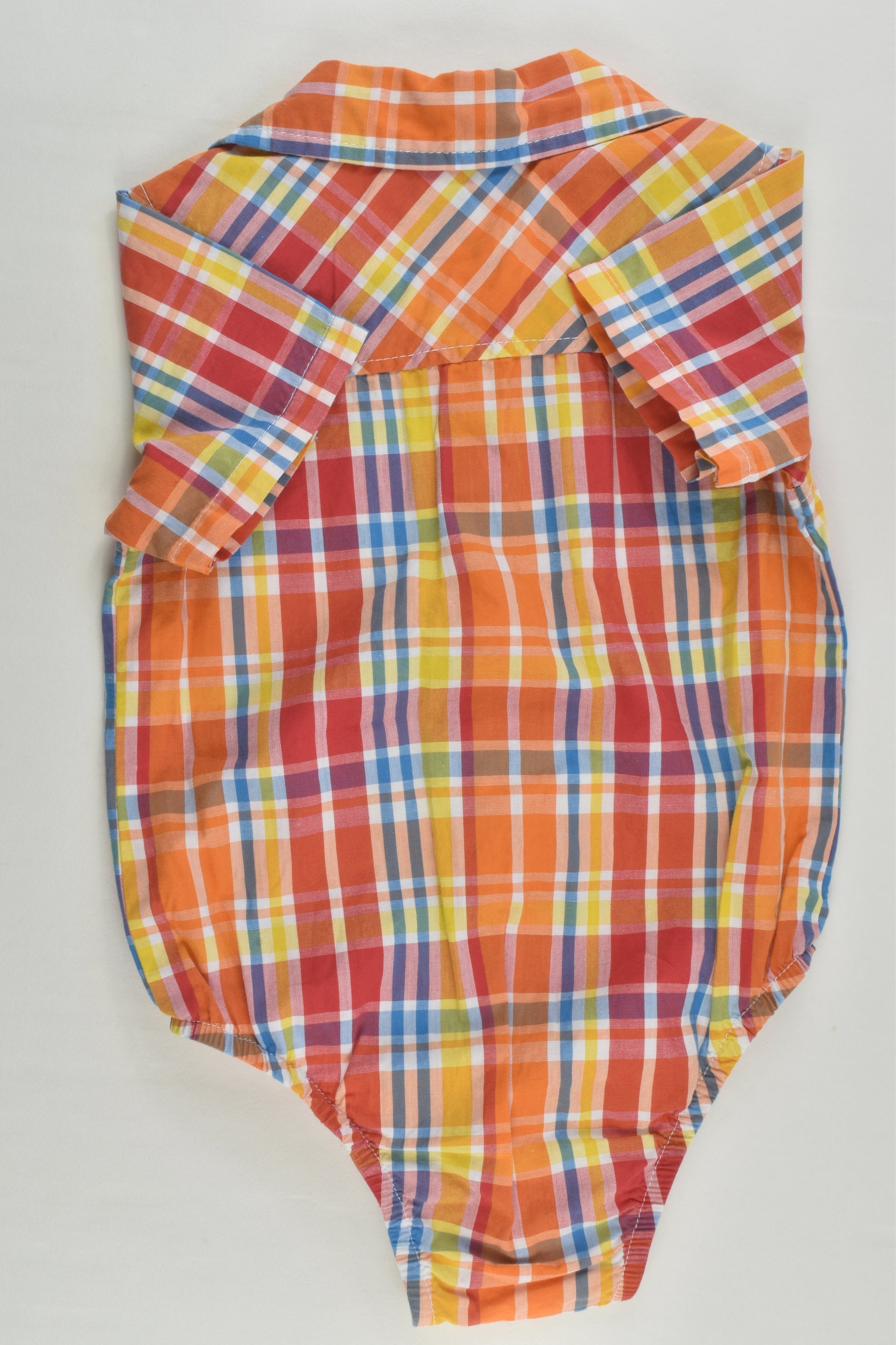 Baby Berry Size 0 (6-12 months) Checked Collared Bodysuit