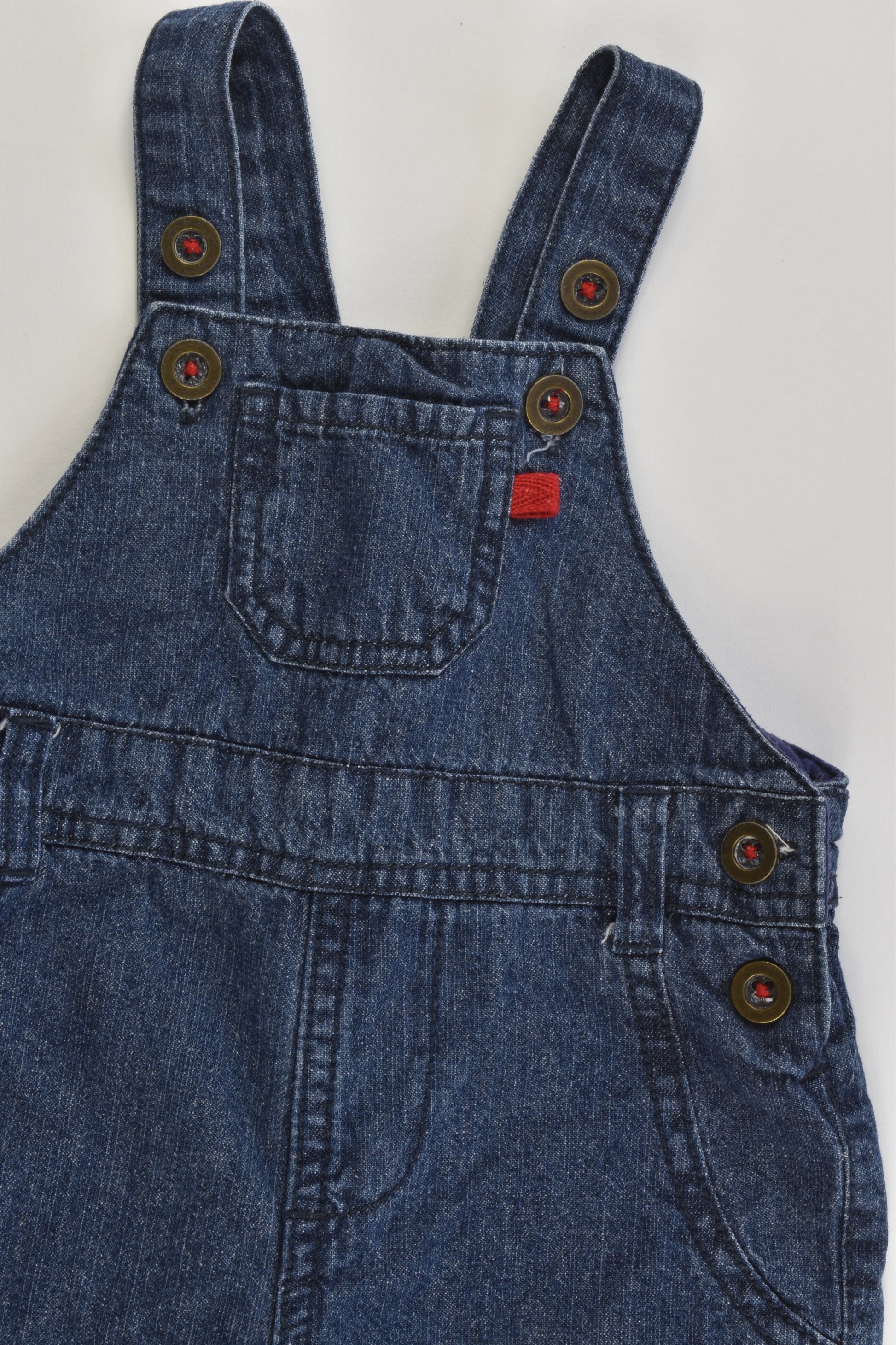 Baby Berry Size 00 (3-6 months) Lined Denim Overalls
