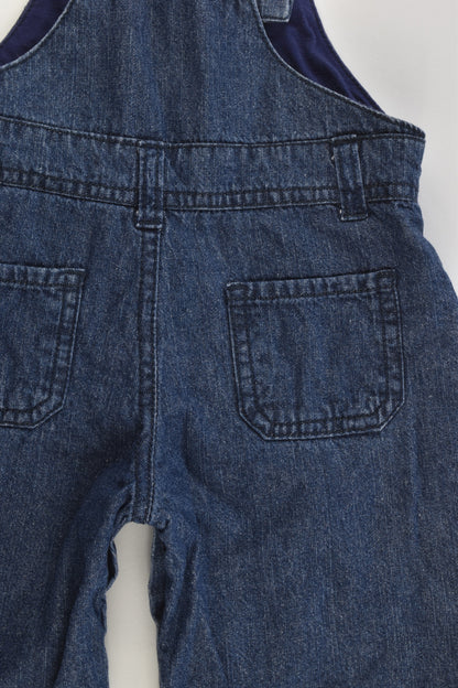 Baby Berry Size 00 (3-6 months) Lined Denim Overalls