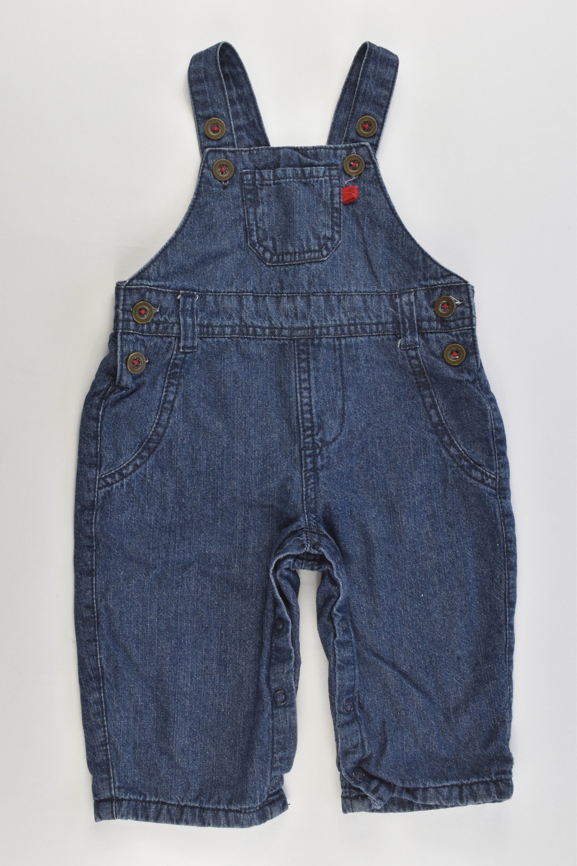 Baby Berry Size 00 (3-6 months) Lined Denim Overalls