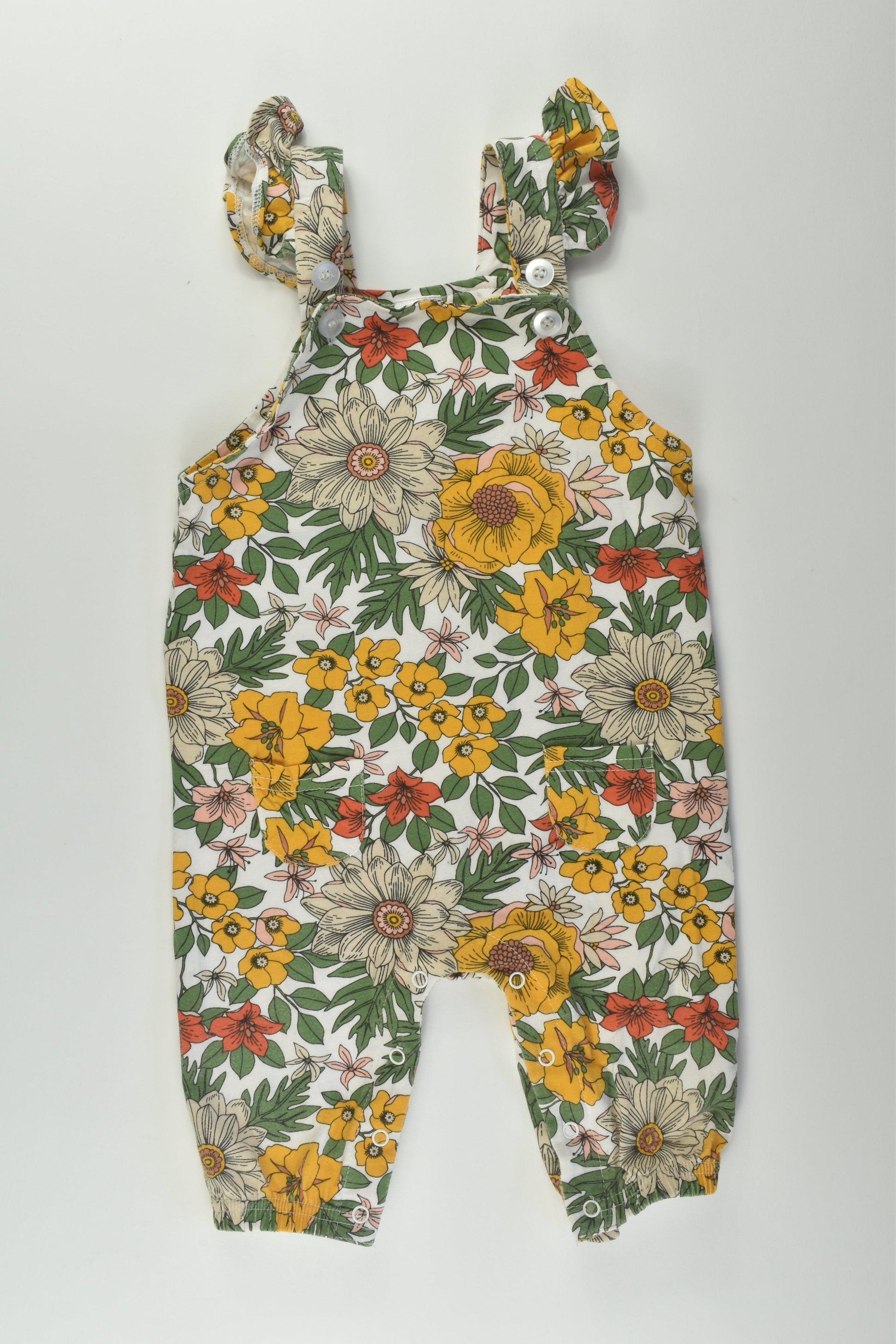 Baby Berry Size 1 Floral Overalls
