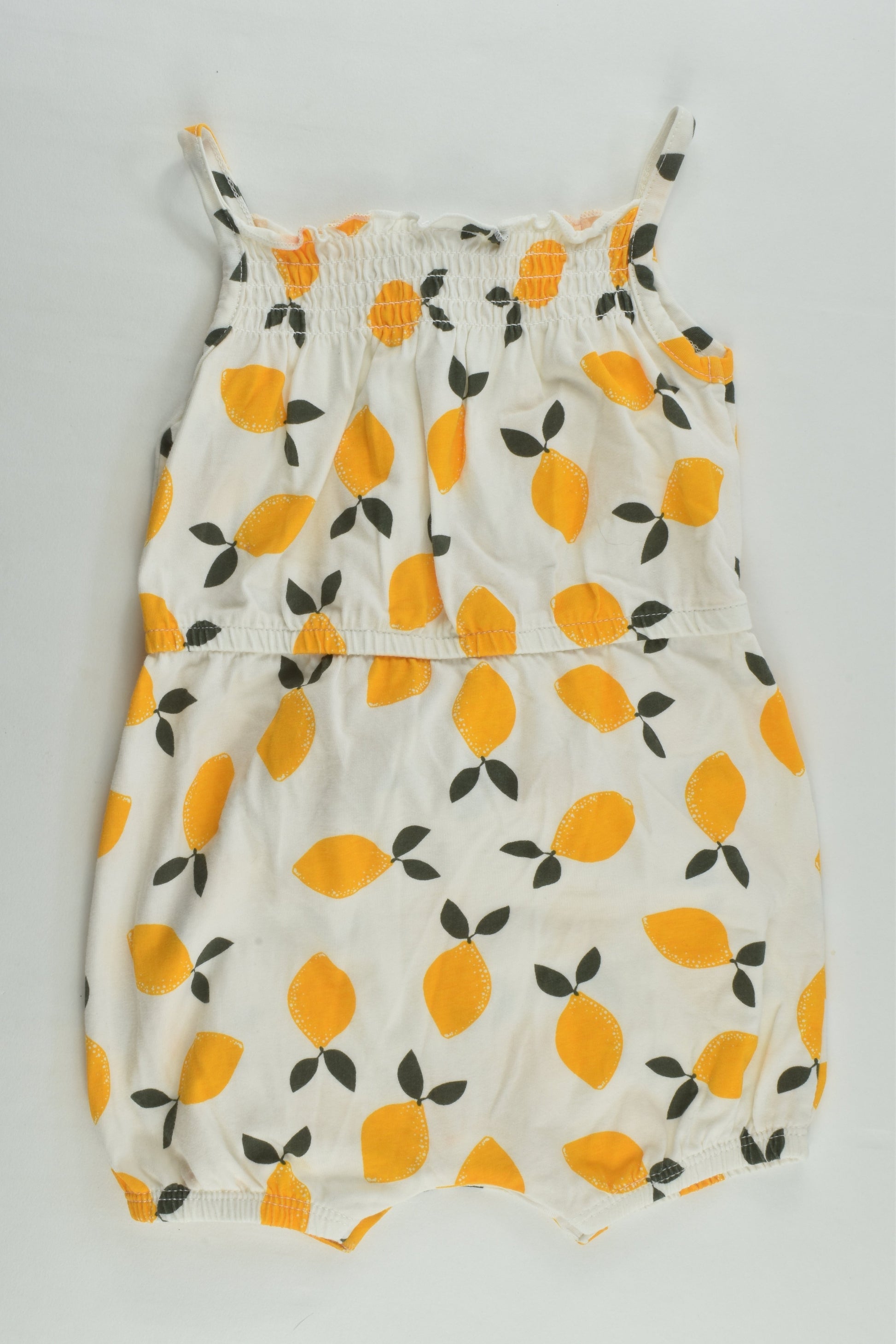 Baby Berry Size 1 Lemons and Pom Poms Short Playsuit