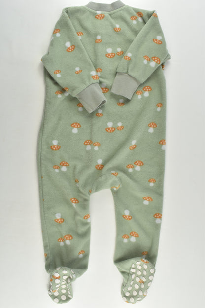 Baby Berry Size 1 Mushroom Footed Fleece Romper