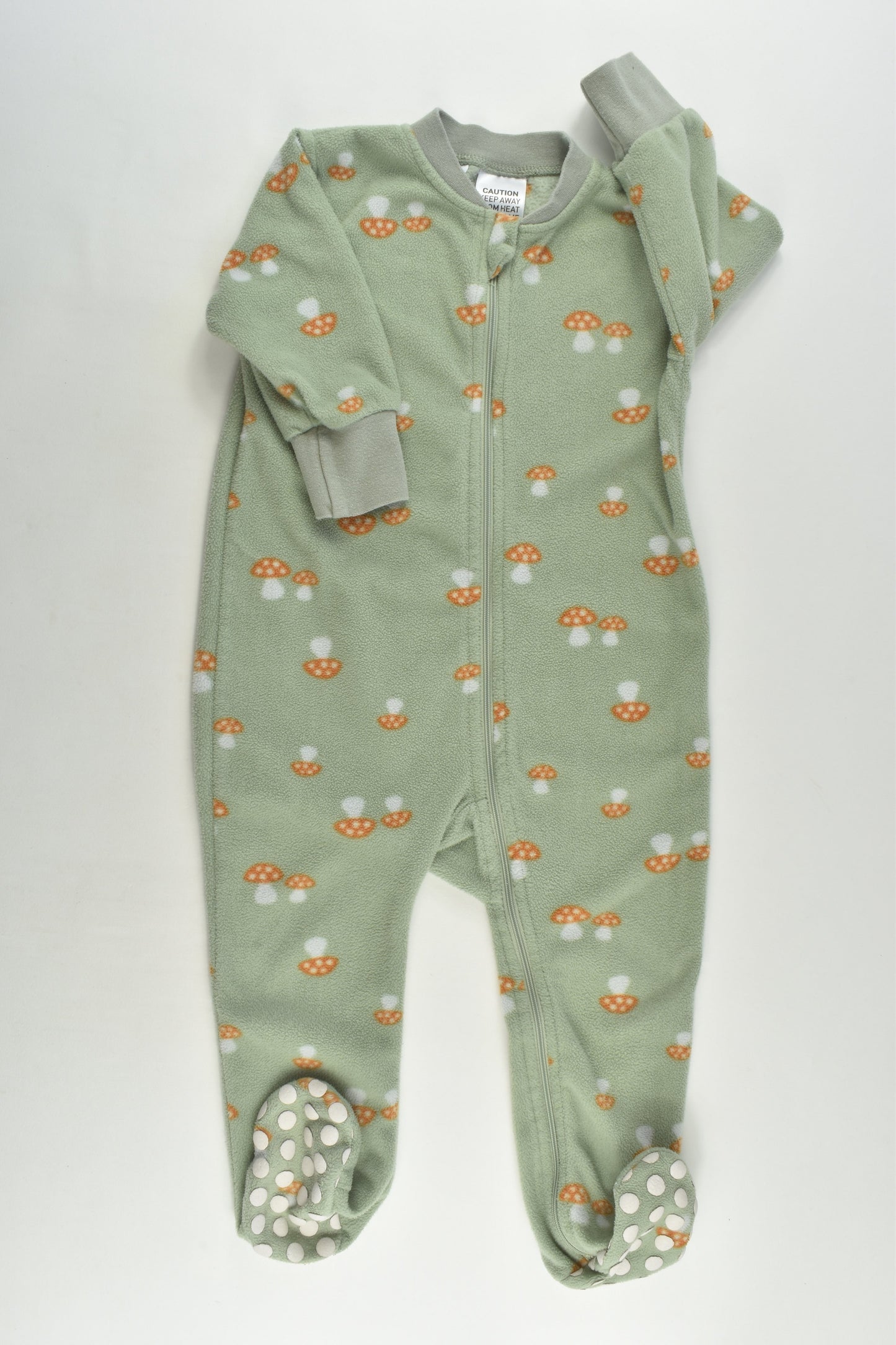 Baby Berry Size 1 Mushroom Footed Fleece Romper