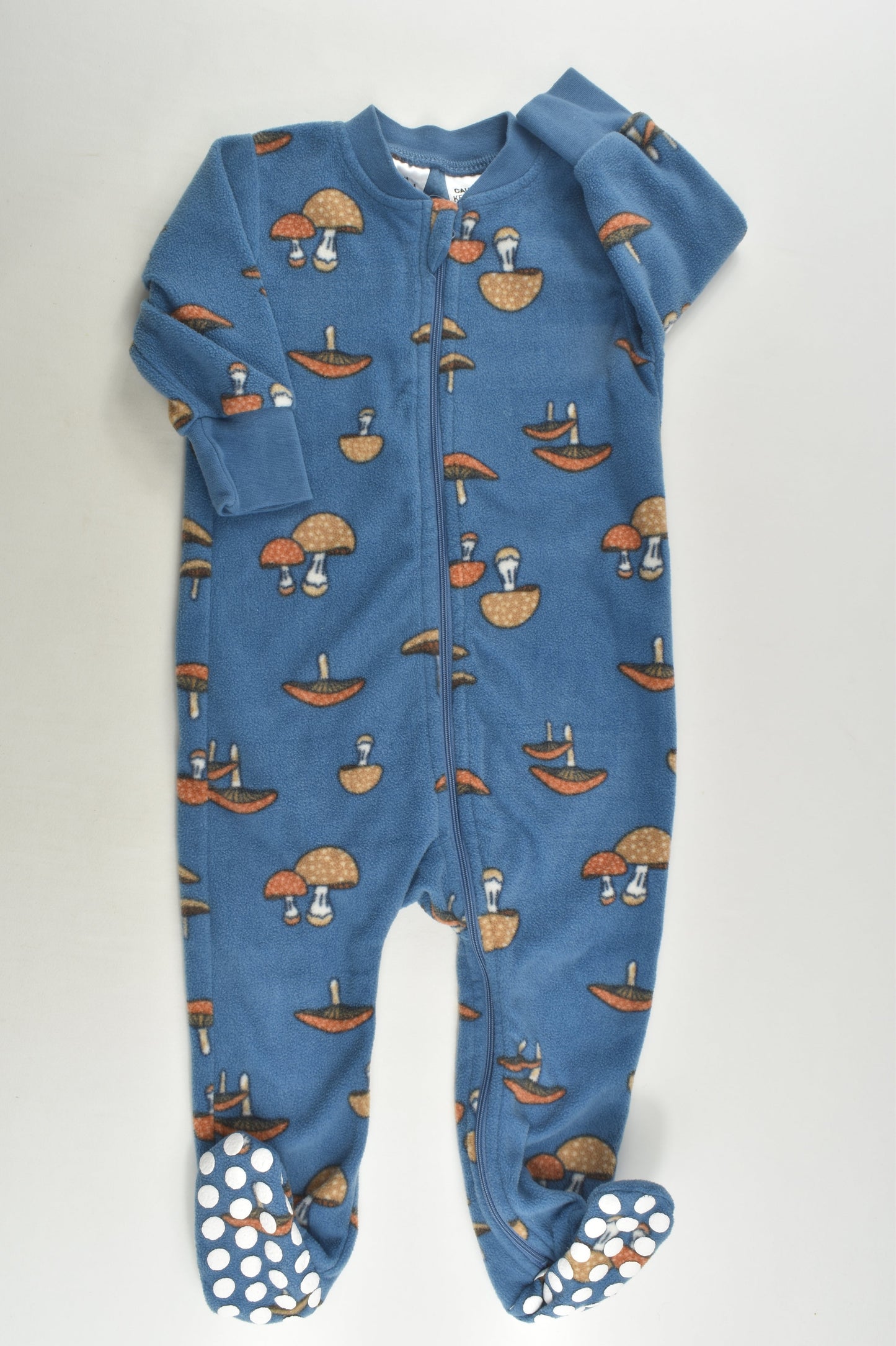 Baby Berry Size 1 Mushroom Footed Fleece Romper
