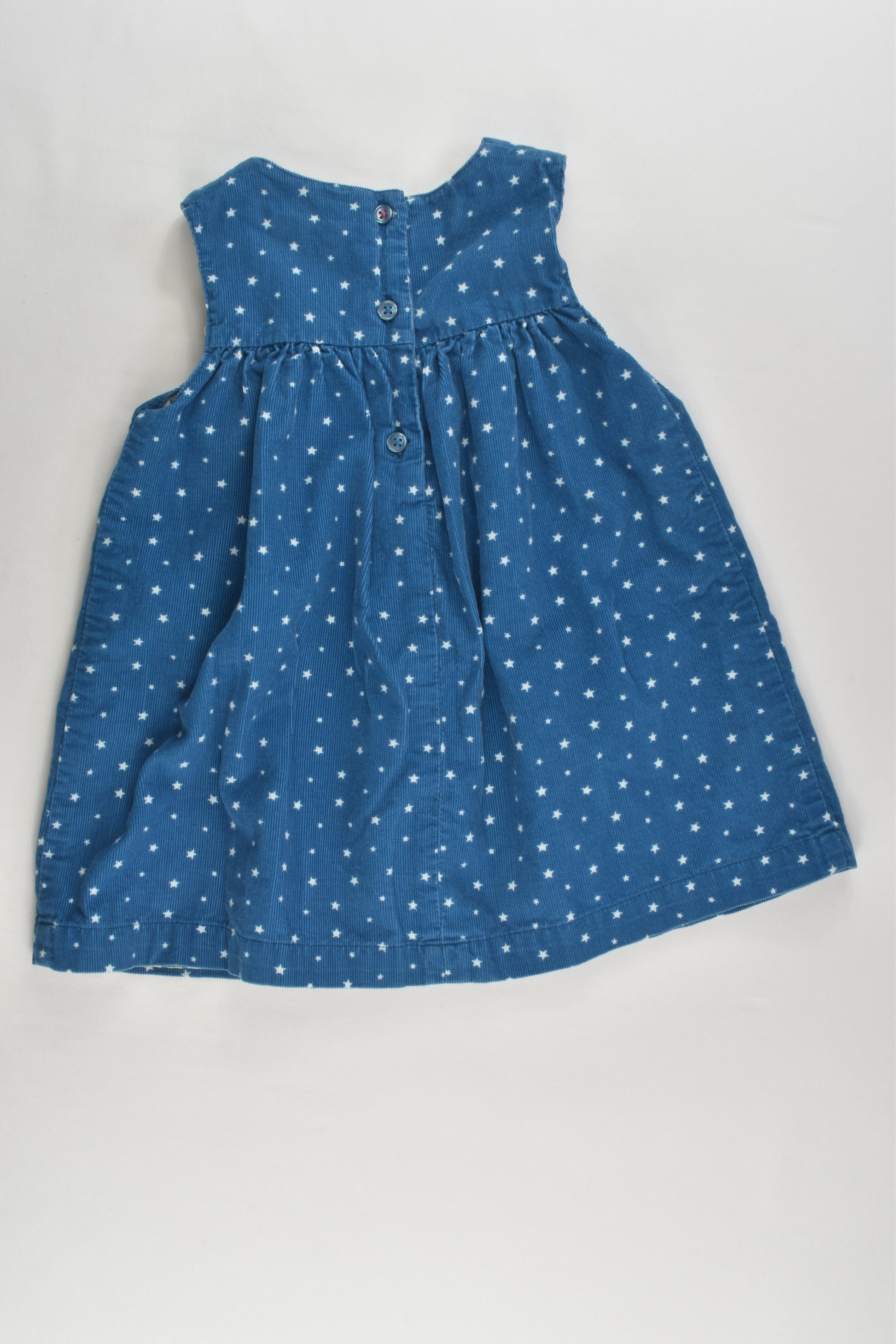 Baby Boden Size 0 (6-12 months, 80 cm) Mouse Cord Dress wth Floral Lining