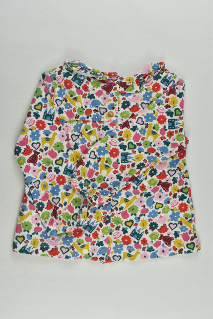 Baby Boden Size 0 (6-12 months) Flowers and More Top