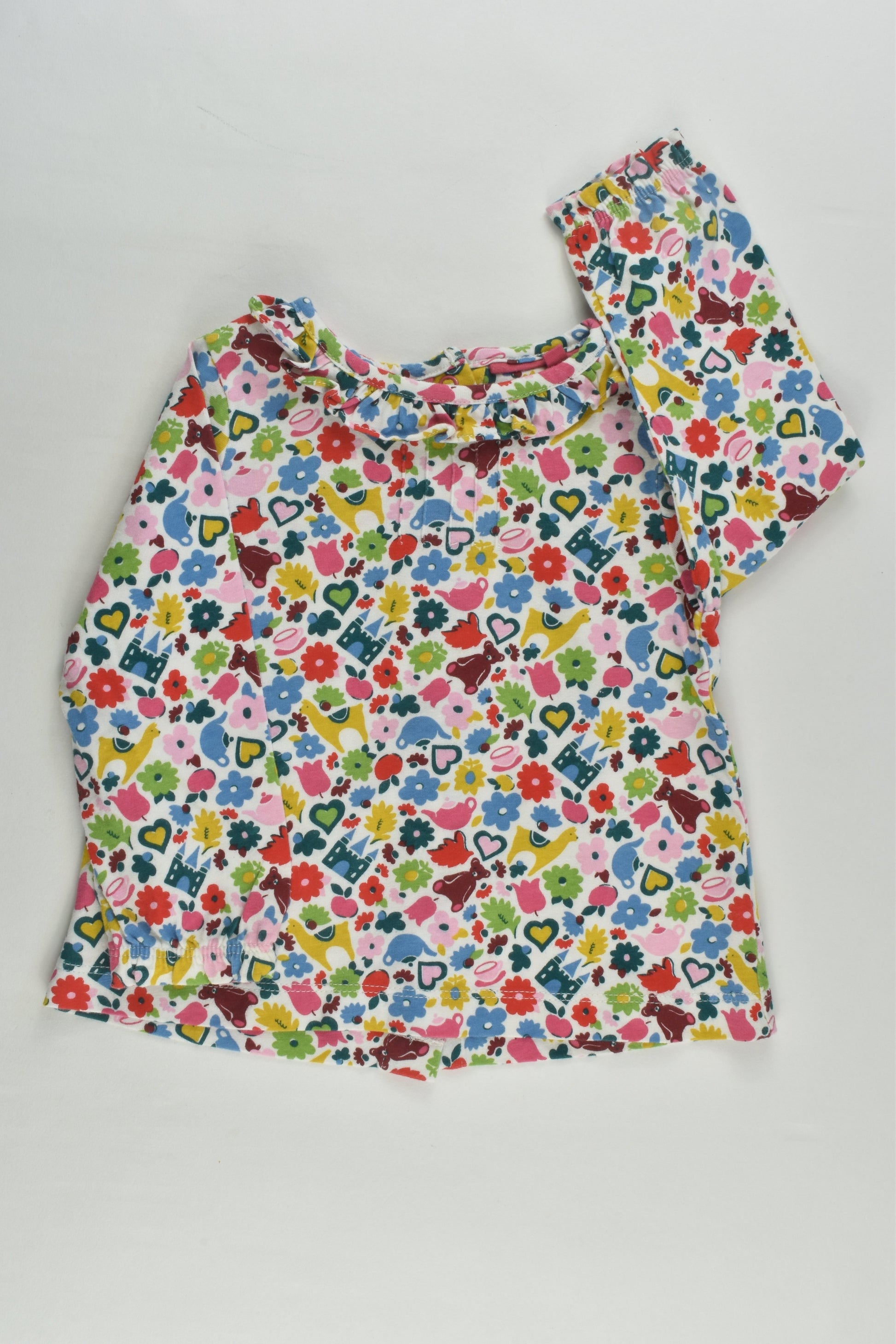 Baby Boden Size 0 (6-12 months) Flowers and More Top