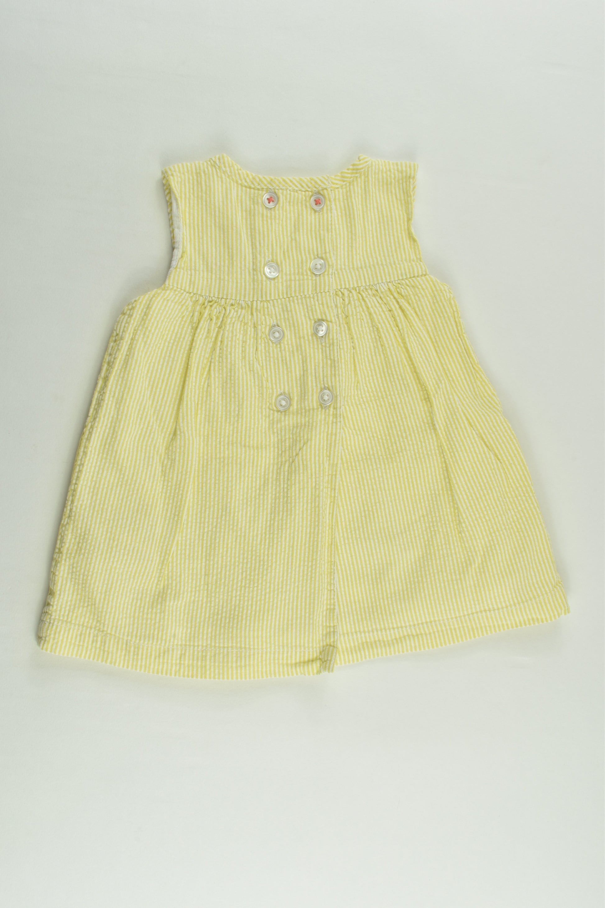 Baby Boden Size 000 (0-3 months, 62 cm) Lined Farm Animals Dress with Matching Bloomers