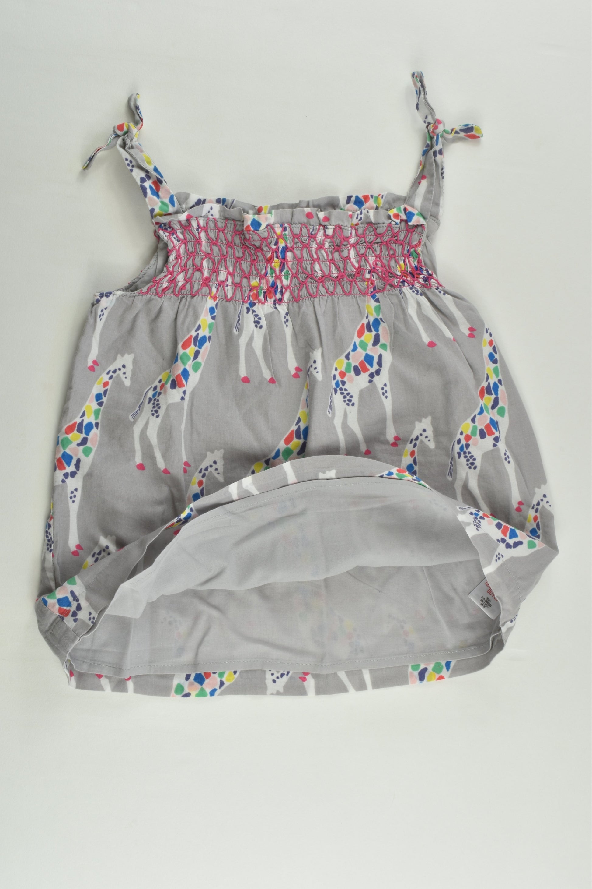 Baby Boden Size 1 (12-18 months) Lined Giraffe Blouse/Tunic