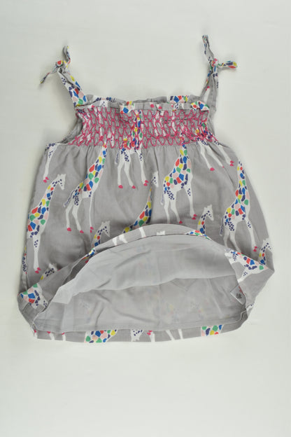 Baby Boden Size 1 (12-18 months) Lined Giraffe Blouse/Tunic