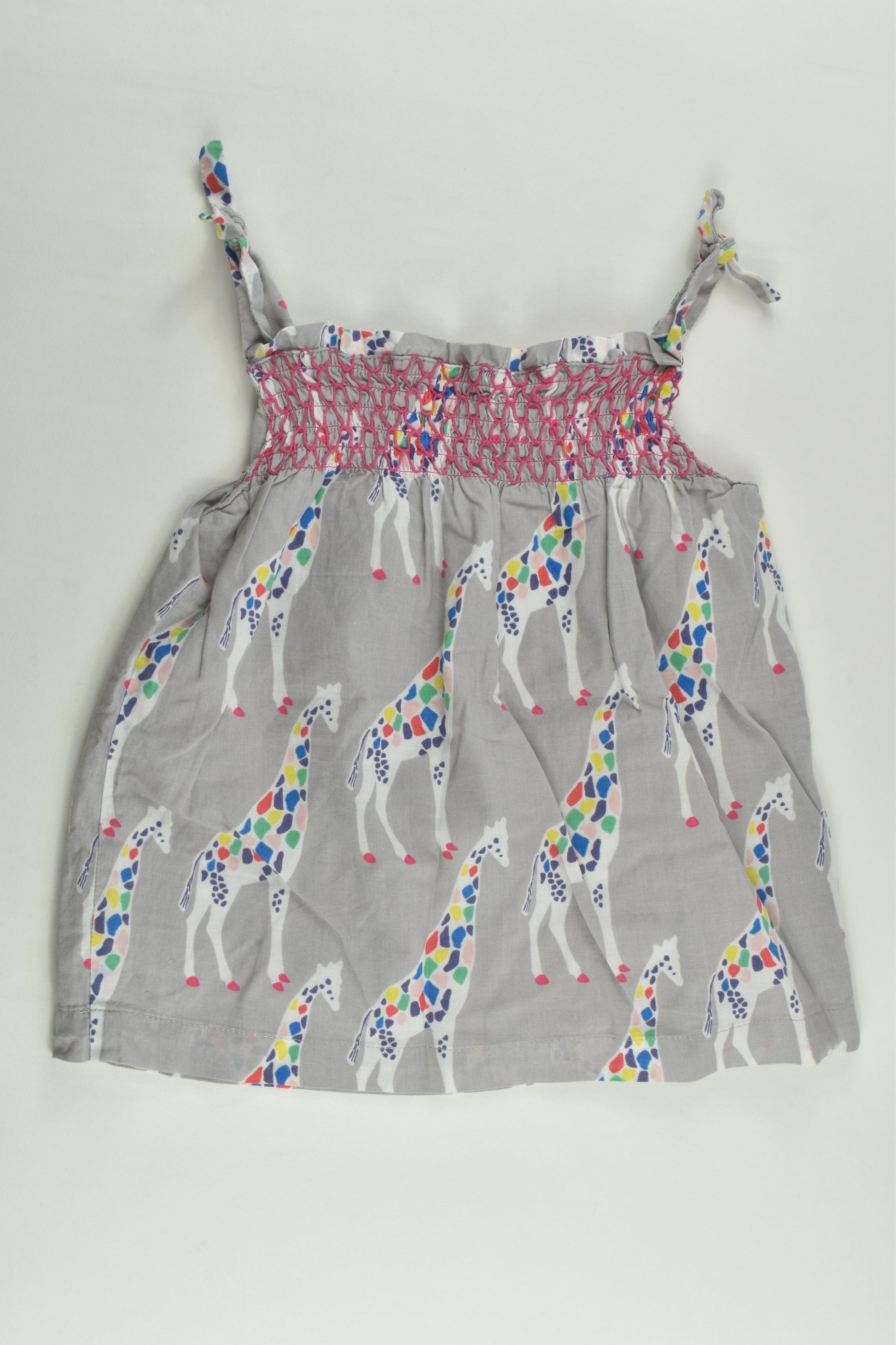 Baby Boden Size 1 (12-18 months) Lined Giraffe Blouse/Tunic