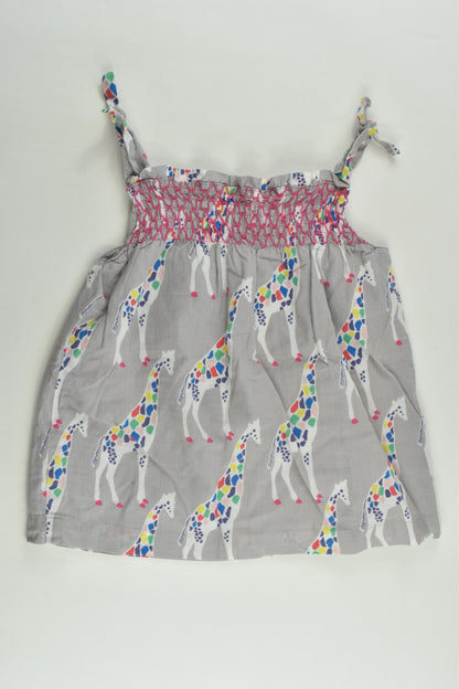 Baby Boden Size 1 (12-18 months) Lined Giraffe Blouse/Tunic
