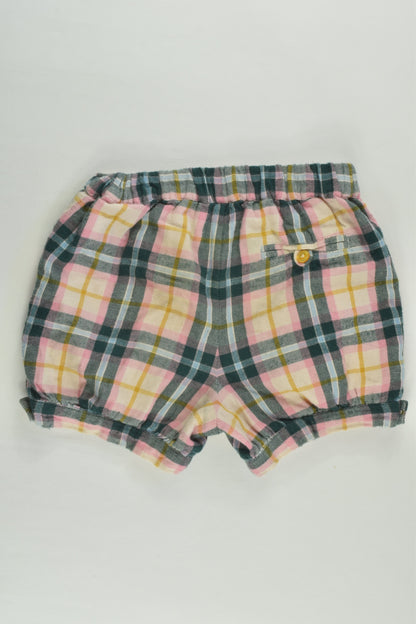 Baby Boden Size 2 (18-24 months) Lined Checked Flannelette Shorts
