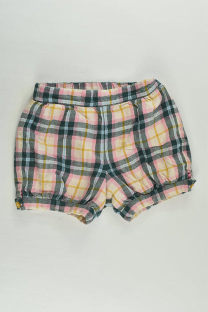 Baby Boden Size 2 (18-24 months) Lined Checked Flannelette Shorts