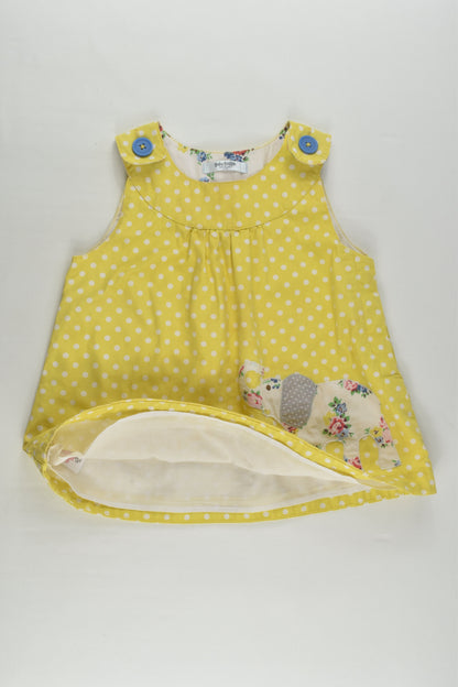 Baby Boden Size 2-3 Lined Elephant Blouse