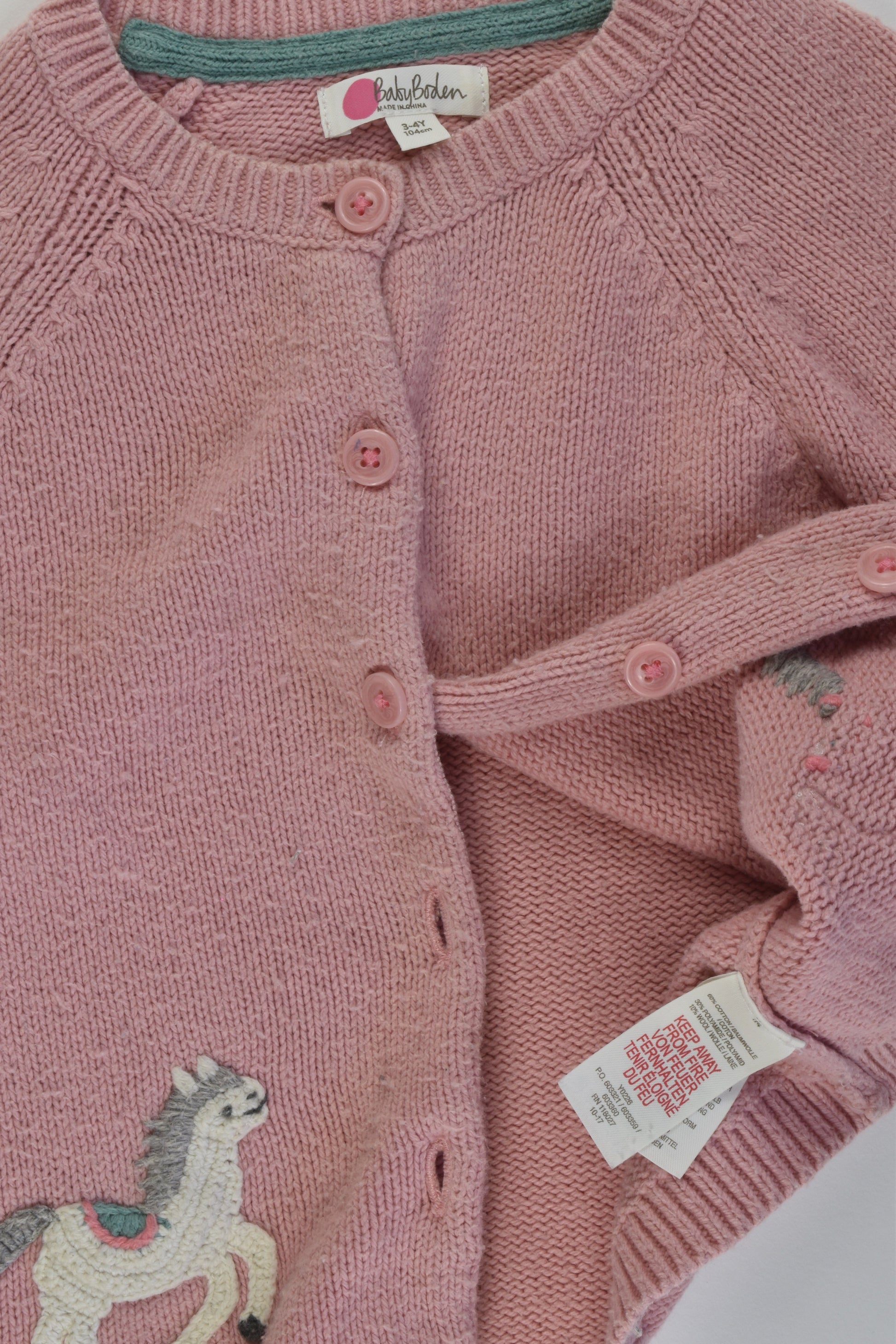 Baby Boden Size 3-4 Knit Cardigan