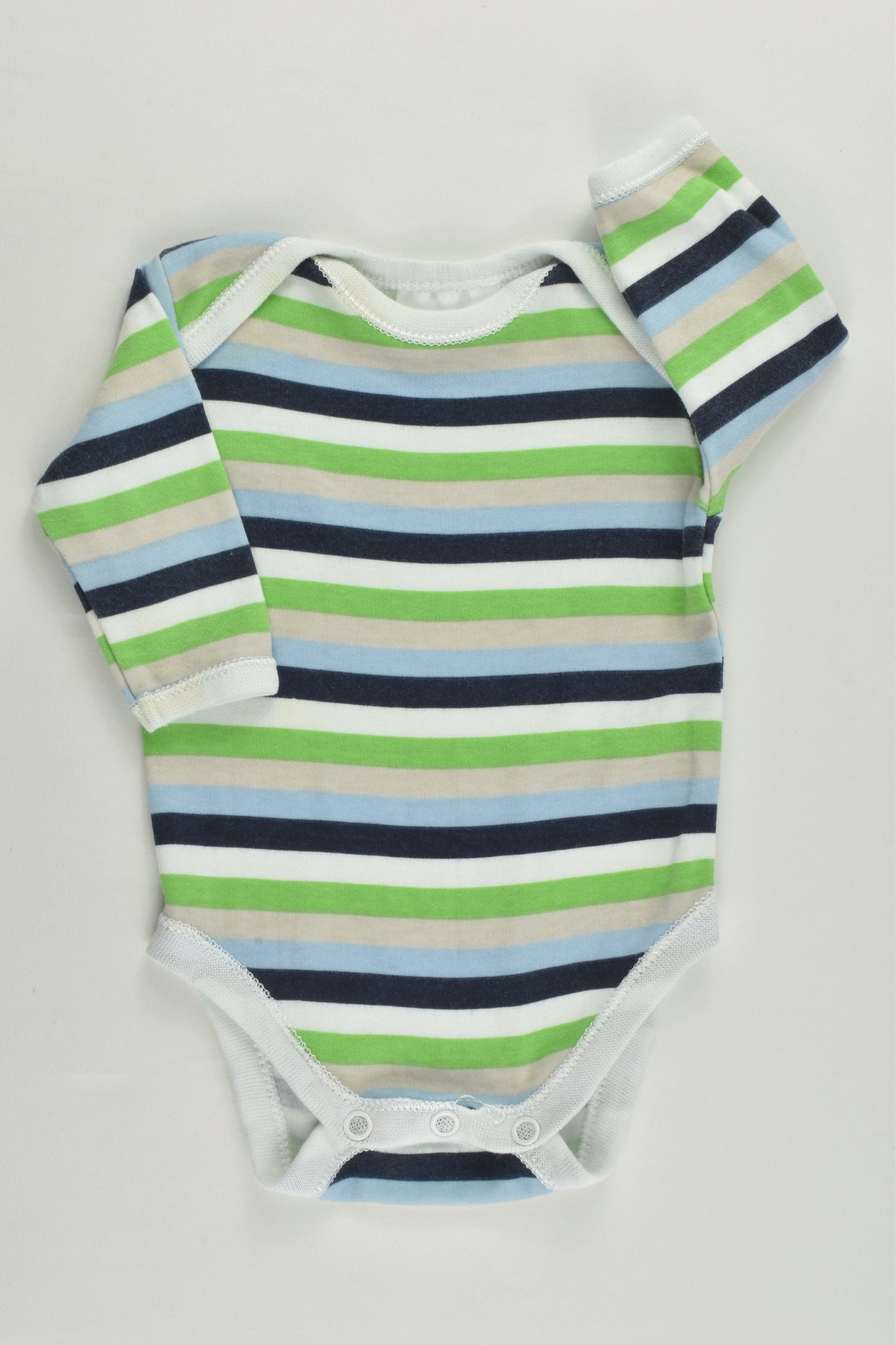 Baby Club Size 0000 Striped Bodysuit